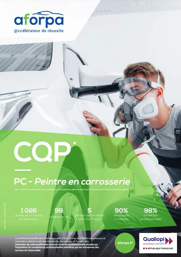 CQP PC - Peintre en carrosserie - AFORPA